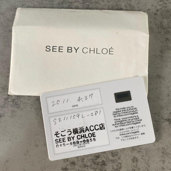 See By Chloe Authentic Soft Perforated Leather Handbag/Hobo/Shoulder Bag - Picture 15 of 16